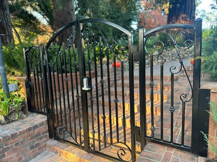 Custom gate welding, hinge work, frames, and entry metalwork.