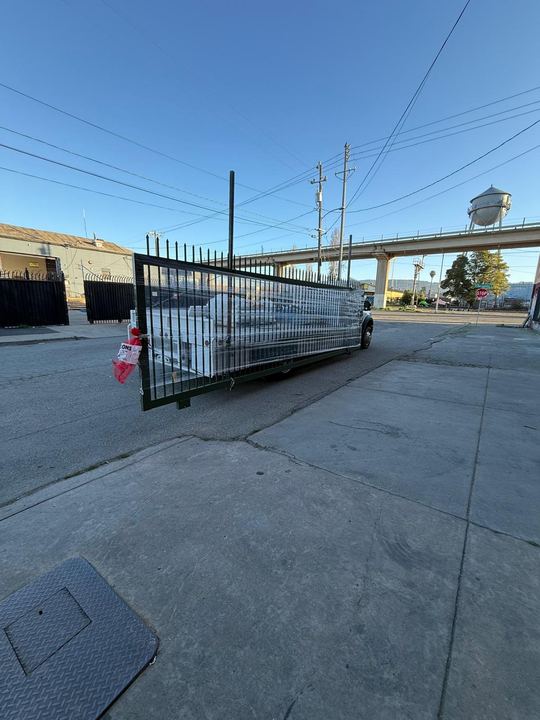 Commercial gate frame, hinge, rail, and access repair welding.