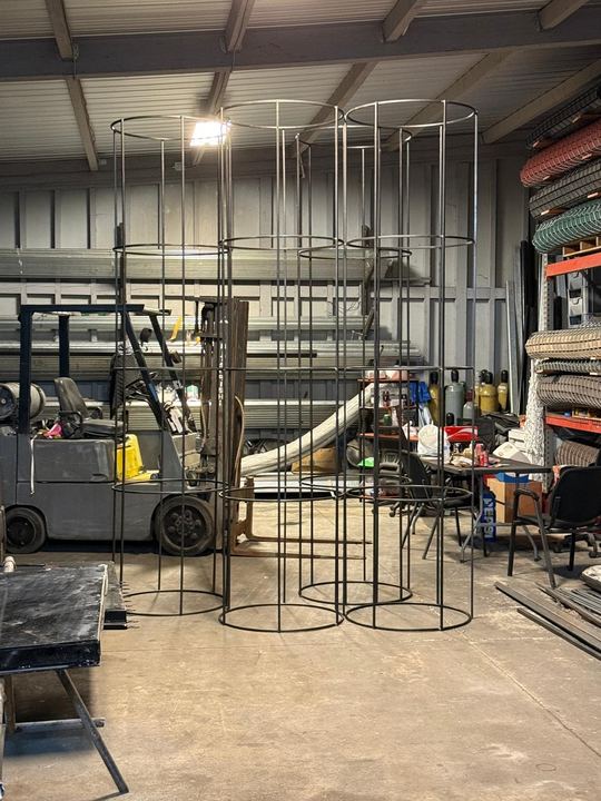 Shop fabrication for gates, railings, frames, and custom metal assemblies.