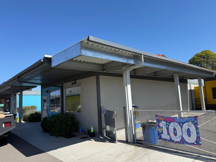 Steel canopy, post, and frame welding for commercial properties.