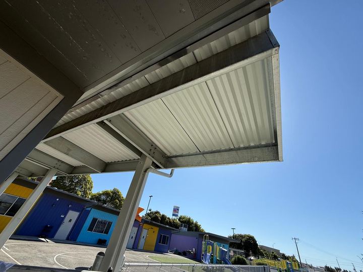 Awning, canopy, and exterior steel frame welding.